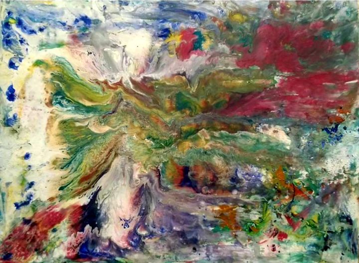 Painting titled "Zenophobic" by Terrance Longtin, Original Art, Acrylic