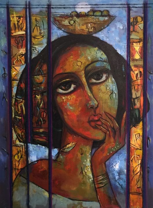 Peinture intitulée "img-6662.jpg" par Tesfaye Gashe, Œuvre d'art originale