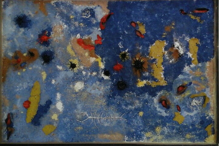 Κολάζ με τίτλο "Fósiles en color" από Tete Antoli, Αυθεντικά έργα τέχνης, Γλυπτική