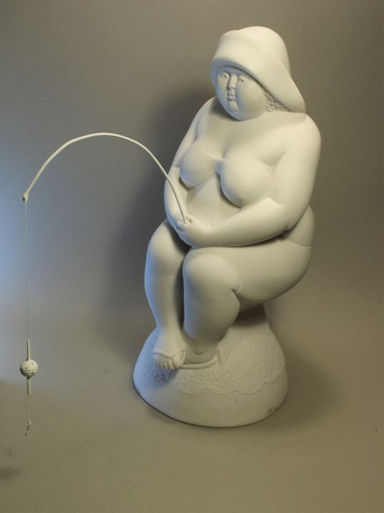 Sculpture titled "Sonia the sailor" by Tetiana Albitska-Kostomarova, Original Art, Stone
