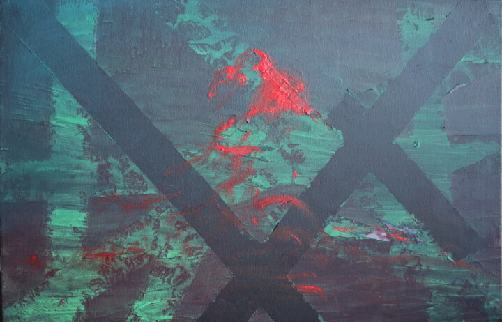 Картина под названием "Hedgehock" - Tetiana Bilous, Подлинное произведение искусства, Масло