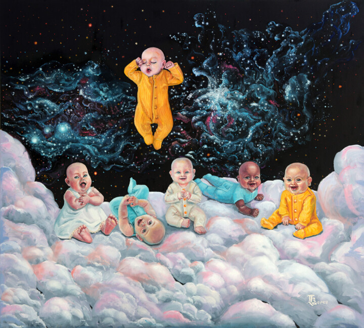 Картина под названием "I believe" - Tetiana Bogdanova, Подлинное произведение искусства, Масло Установлен на Деревянная рама…