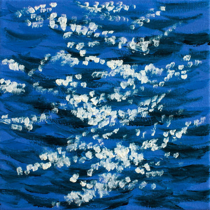 Отпечатки и Гравюры под названием "Abstract waves pain…" - Tetiana Surshko (SurshkoArt), Подлинное произведение искусства, Ц…