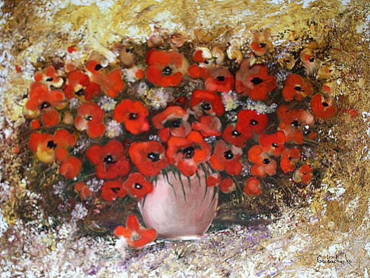 Malerei mit dem Titel "Still Life" von Tetiana Gorbachenko, Original-Kunstwerk, Öl