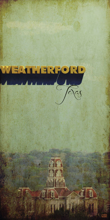Digital Arts titled "Weatherford Texas C…" by Jim Sanders, Original Artwork