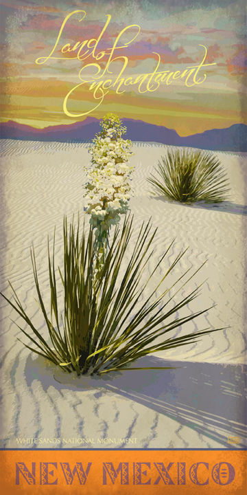 Digital Arts titled "White Sands New Mex…" by Jim Sanders, Original Artwork