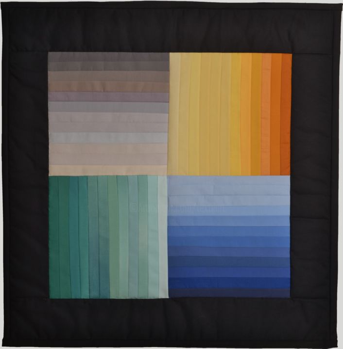 Arte têxtil intitulada "nuances" por Danièle Forte, Obras de arte originais, Decoração de casa