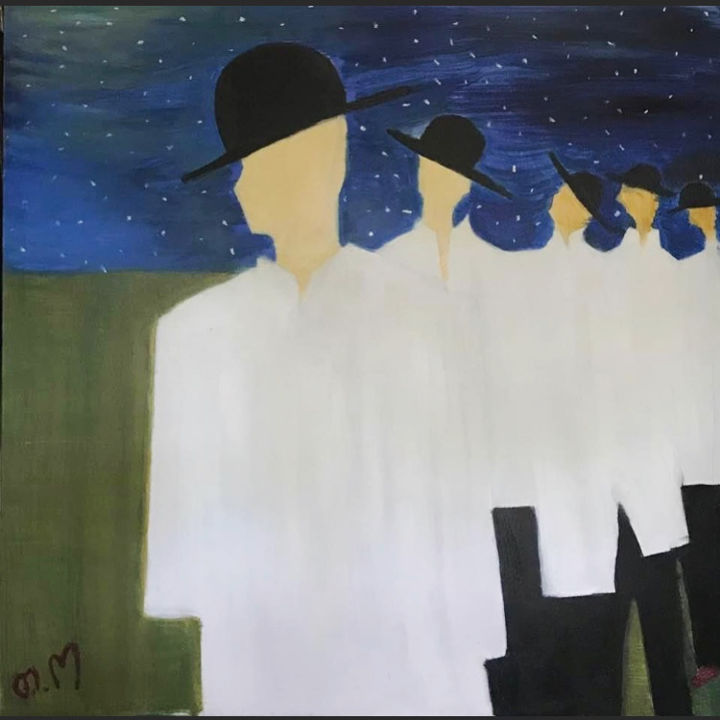 Картина под названием "“Dreamers”" - Tezi Osepaishvili, Подлинное произведение искусства, Акрил