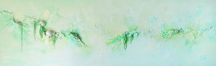 Peinture intitulée "Aeria" par Thaïs, Œuvre d'art originale, Acrylique