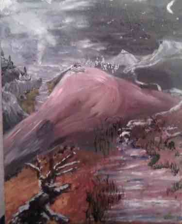 Malerei mit dem Titel "Die Natur der Weibl…" von Thalis Colorworld, Original-Kunstwerk, Öl
