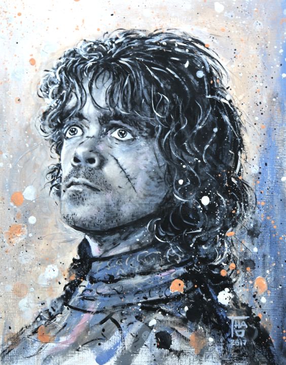 Painting titled "Tyrion Lannister" by Thao, Original Artwork, Acrylic
