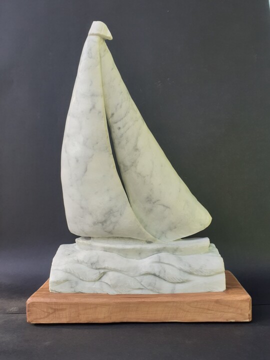 Sculpture intitulée "Plaisance" par Jean-Pierre Thaurenne, Œuvre d'art originale, Pierre