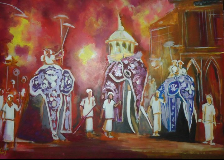 Painting titled "dsc09562.jpg" by Thushara Kumarasinghe, Original Art, Acrylic