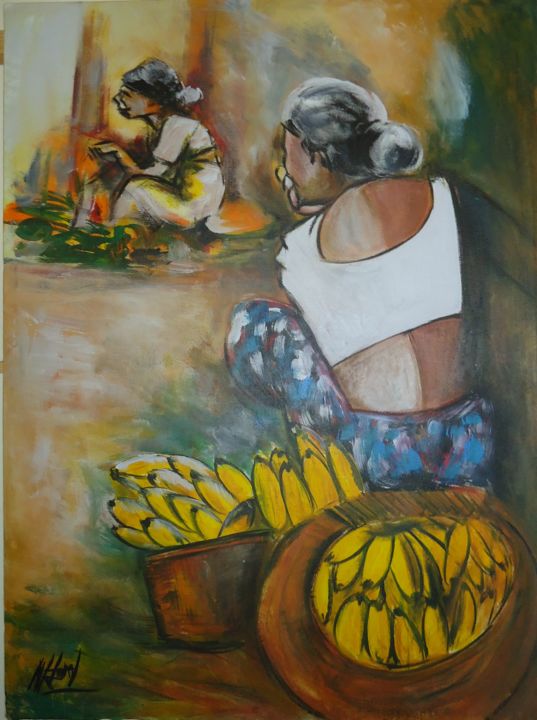 Painting titled "life-by-thushara-ku…" by Thushara Kumarasinghe, Original Artwork