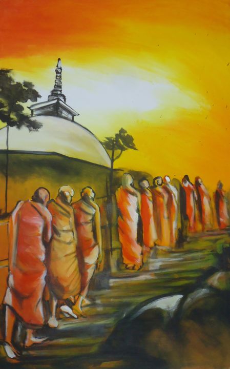 Картина под названием "premium-quaity-pain…" - Thushara Kumarasinghe, Подлинное произведение искусства, Акрил