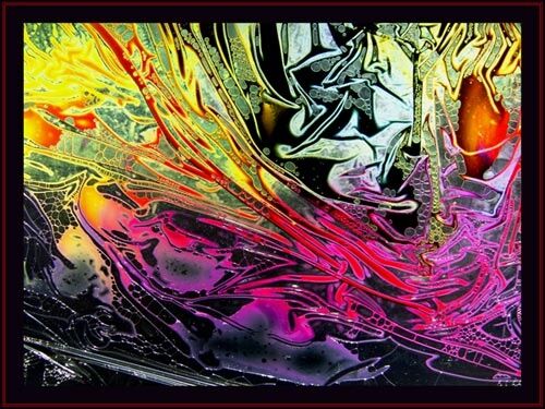 Digital Arts titled "Liquid Decalcomania…" by The Mystic Otto Rapp, Original Artwork, Digital Painting