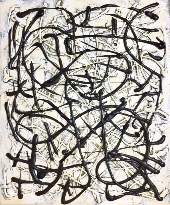 Painting titled "Untitled" by The Artist Ika, Original Art, Acrylic Mounted on Stretcher frame