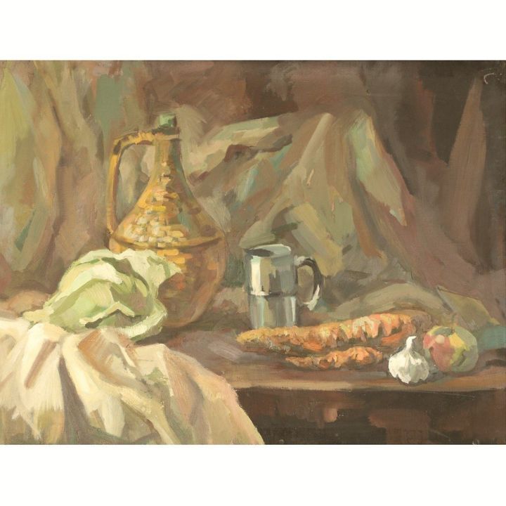 Malarstwo zatytułowany „Dutch still life” autorstwa Elizaveta N, Oryginalna praca, Olej