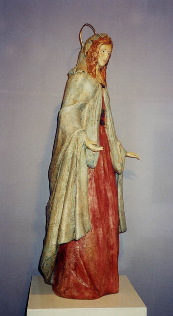 Sculpture intitulée "vierge" par Thérèse Brandeau, Œuvre d'art originale, Papier