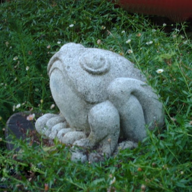 Sculpture titled "Rain Singing" by Gifts From The House Of Whimsy, Original Artwork, Stone