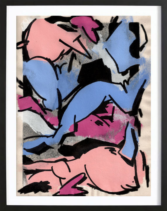 Peinture intitulée "ÉCLECTISME GRAPHIQU…" par Mad Rats, Œuvre d'art originale, Acrylique