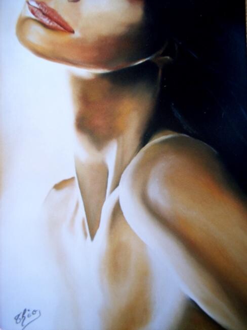 Painting titled "sensuelle" by Theo Garcia, Original Artwork
