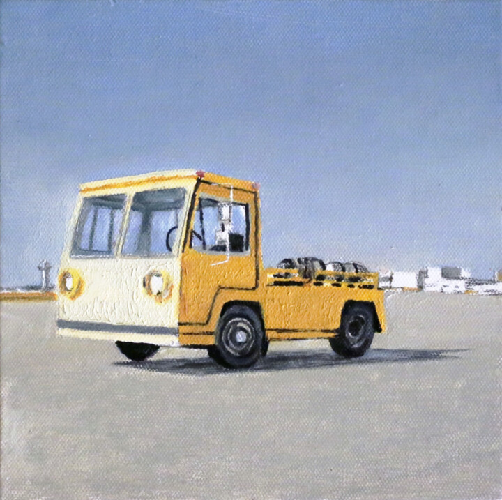 Peinture intitulée "DHL" par Théodore Bouret, Œuvre d'art originale, Huile