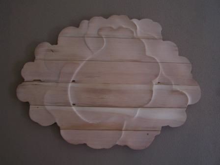 Sculpture titled "Shiplap Rose" by Theodore Fisher, Original Artwork, Wood