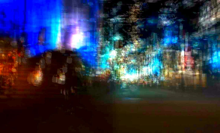 Fotografía titulada "Luminous city" por Theodore Fedoruk, Obra de arte original, Fotografía digital