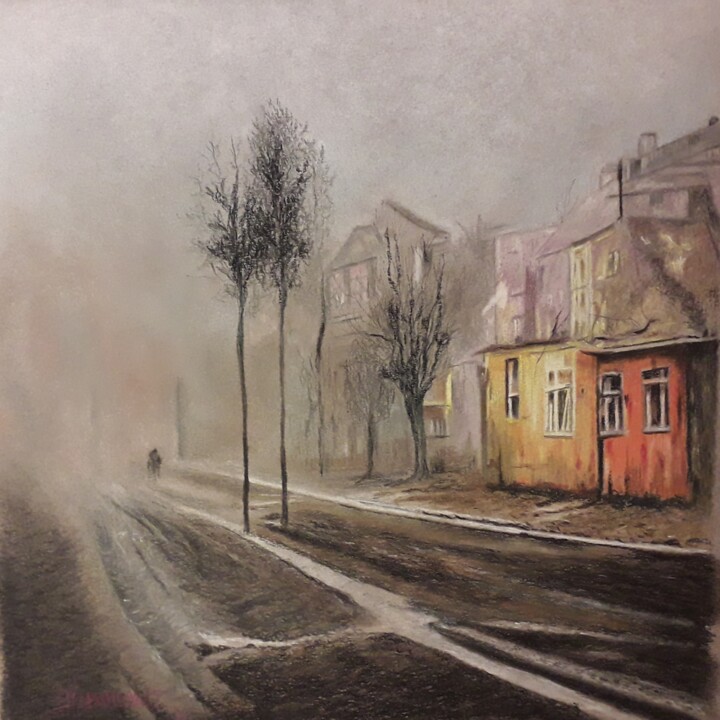 Картина под названием "Fog" - Θεοδωροσ Μαρκοπουλοσ, Подлинное произведение искусства, Пастель
