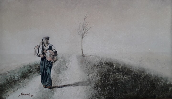 Картина под названием "Telegraph road 1" - Θεοδωροσ Μαρκοπουλοσ, Подлинное произведение искусства, Масло