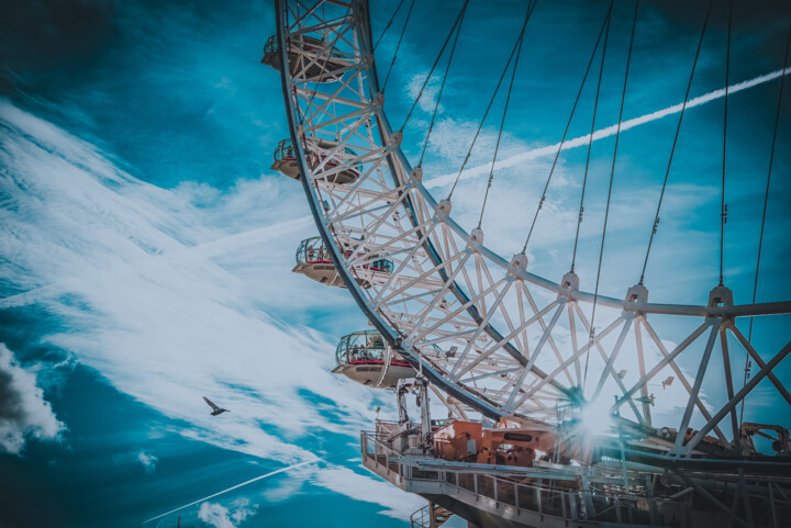 Фотография под названием "The London Eye" - Theofilos Koutroumanis, Подлинное произведение искусства, Цифровая фотография
