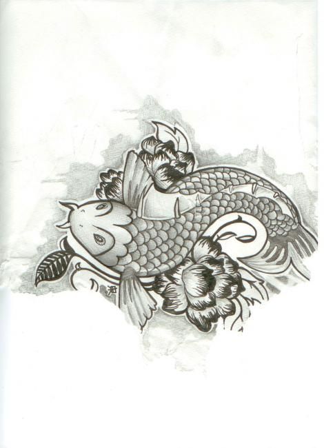 Drawing titled "fish.jpeg" by Theory1, Original Artwork