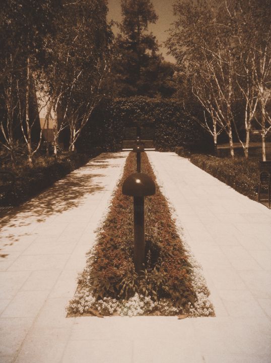 Photographie intitulée "Sepia Lanes" par The Reclusive Blogger, Œuvre d'art originale, Photographie numérique