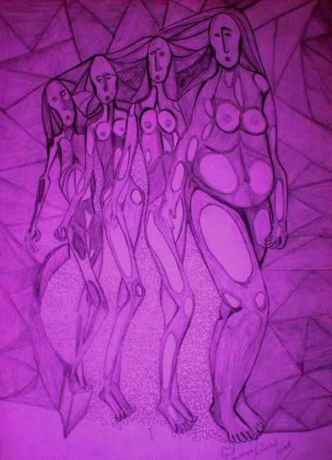 Drawing titled "Poesia em carne (ed…" by Theresa Russo, Original Artwork