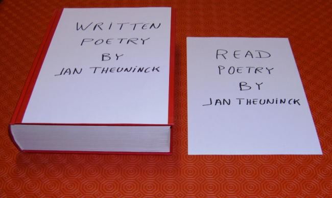 Escultura titulada "Written Poetry" por Jan Theuninck, Obra de arte original