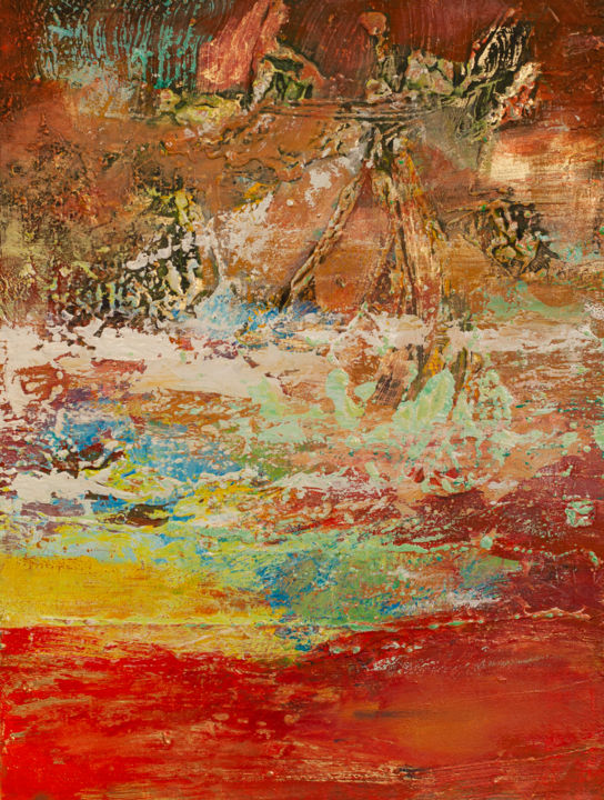 Картина под названием "Тепло которое дарю…" - Виталий Трофимов, Подлинное произведение искусства, Акрил Установлен на Деревя…
