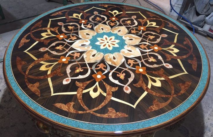 "Round Dinning Table…" başlıklı Design Hamid Davarizadeh tarafından, Orijinal sanat, Masa Sanatı