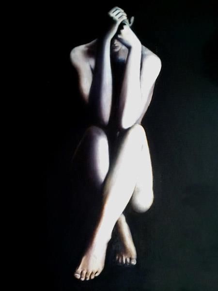 Pintura intitulada "shadows" por Thiago F. Borges, Obras de arte originais, Óleo