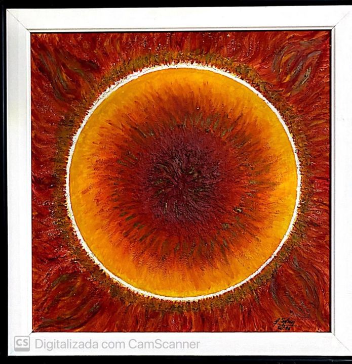Картина под названием "The sun" - Thiago Fantini, Подлинное произведение искусства, Акрил