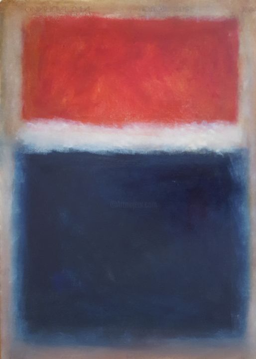 Картина под названием "Red, white and blue" - Thia Path, Подлинное произведение искусства, Акрил