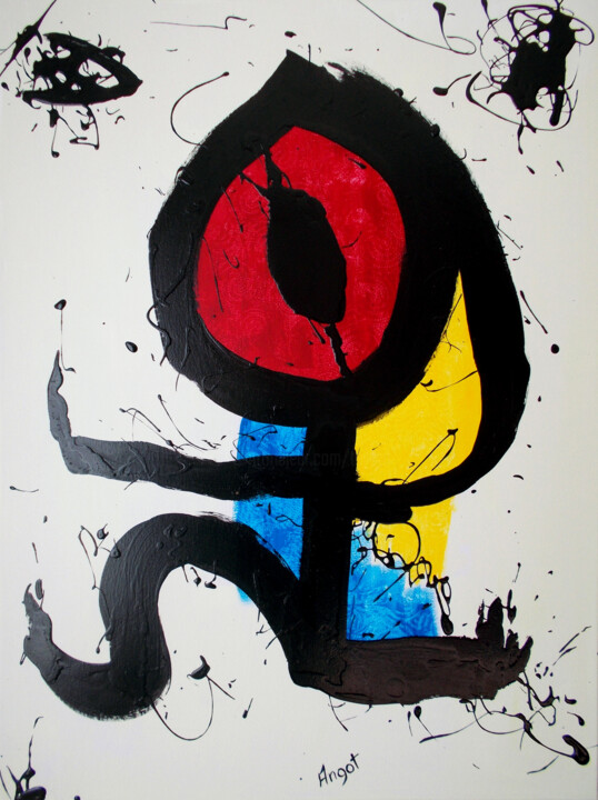 Peinture intitulée "Untitled #artistsup…" par Thierry Angot, Œuvre d'art originale, Acrylique