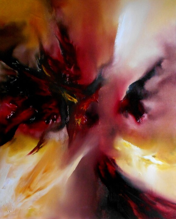 Painting titled "Choc des Cultures 1…" by Thierry Astier-Dupuy (Adtheo), Original Artwork, Oil