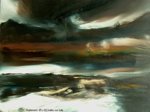 Painting titled "Orage" by Thierry Astier-Dupuy (Adtheo), Original Artwork