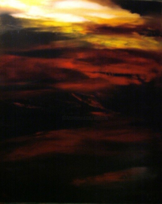 Painting titled "Incandescence 2011" by Thierry Astier-Dupuy (Adtheo), Original Artwork