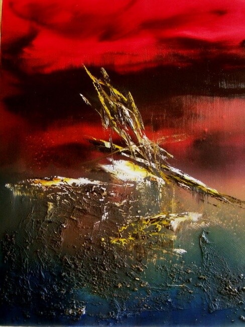 Painting titled "07/09/20123" by Thierry Astier-Dupuy (Adtheo), Original Artwork, Oil