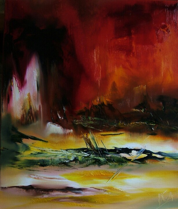 Painting titled "07/04/2014" by Thierry Astier-Dupuy (Adtheo), Original Artwork, Oil
