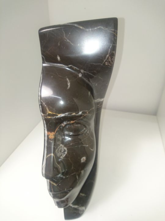 Sculpture intitulée "NOIR" par Thierry Auneau, Œuvre d'art originale, Pierre