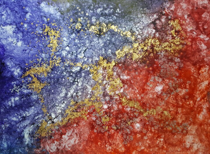 Картина под названием "Res publica" - Thierry Blanc (T3L), Подлинное произведение искусства, Витражная роспись