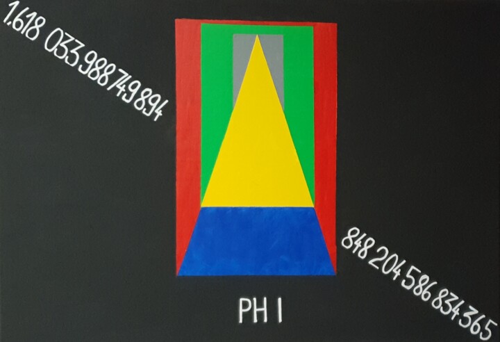 Peinture intitulée "PHI" par Thierry Deluc, Œuvre d'art originale, Acrylique